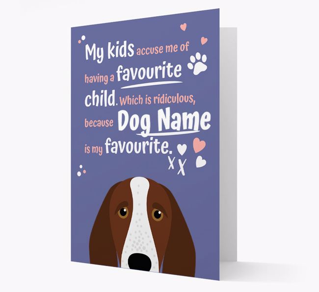 'Favourite Child' - Personalised {breedFullName} Card 